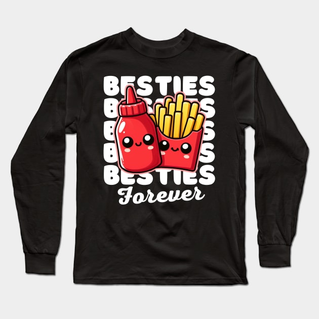 Besties Forever Long Sleeve T-Shirt by Illustradise